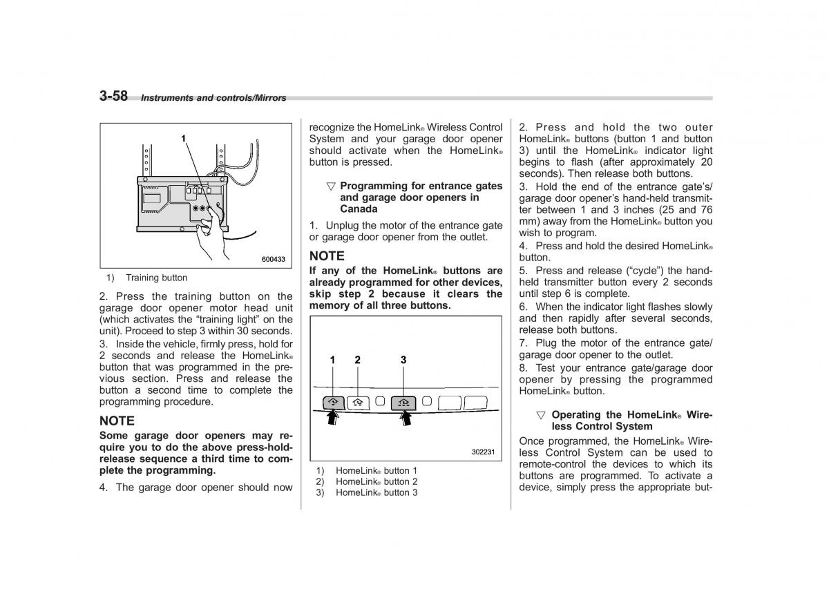 Subaru Outback Legacy V 5 owners manual / page 205