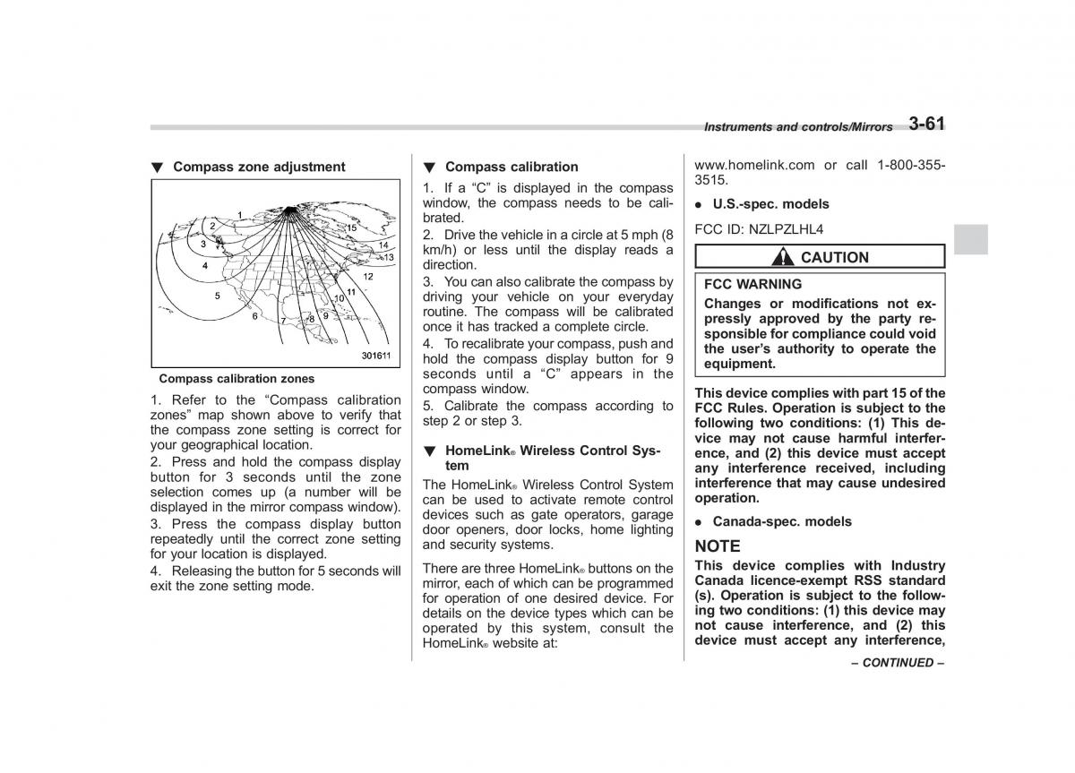 Subaru Outback Legacy V 5 owners manual / page 208