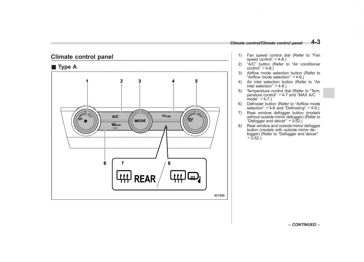 Subaru Outback Legacy V 5 owners manual / page 218