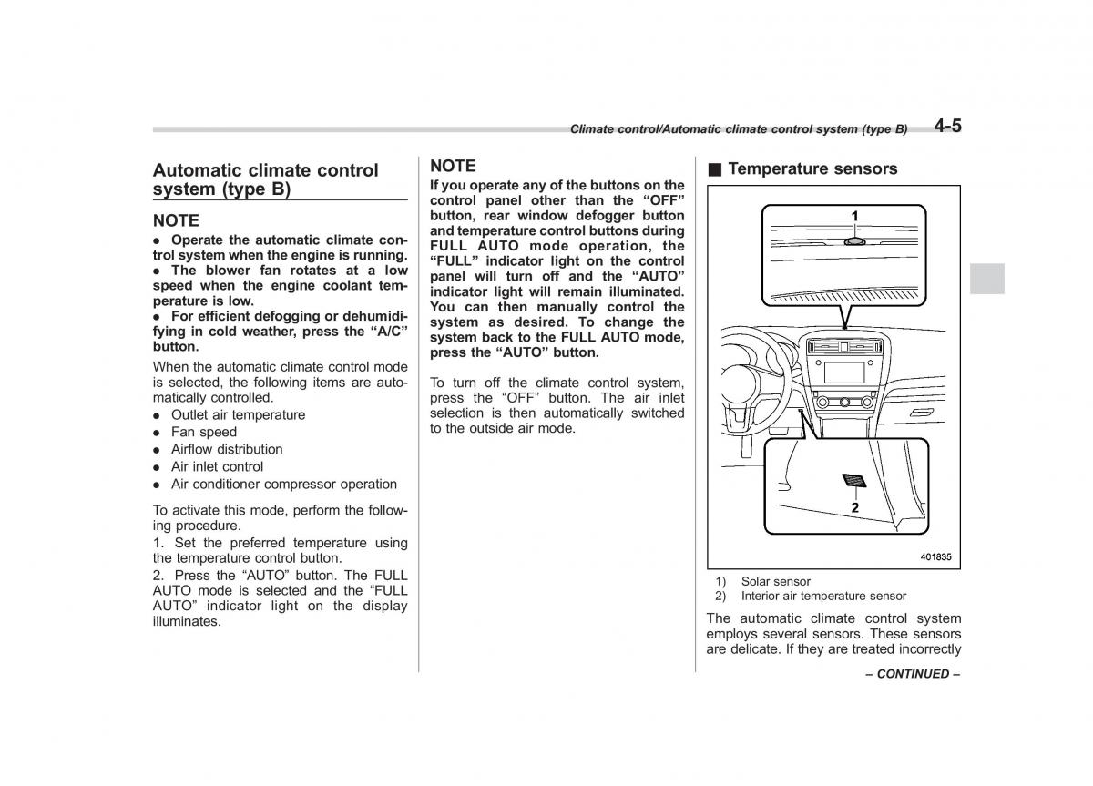 Subaru Outback Legacy V 5 owners manual / page 220