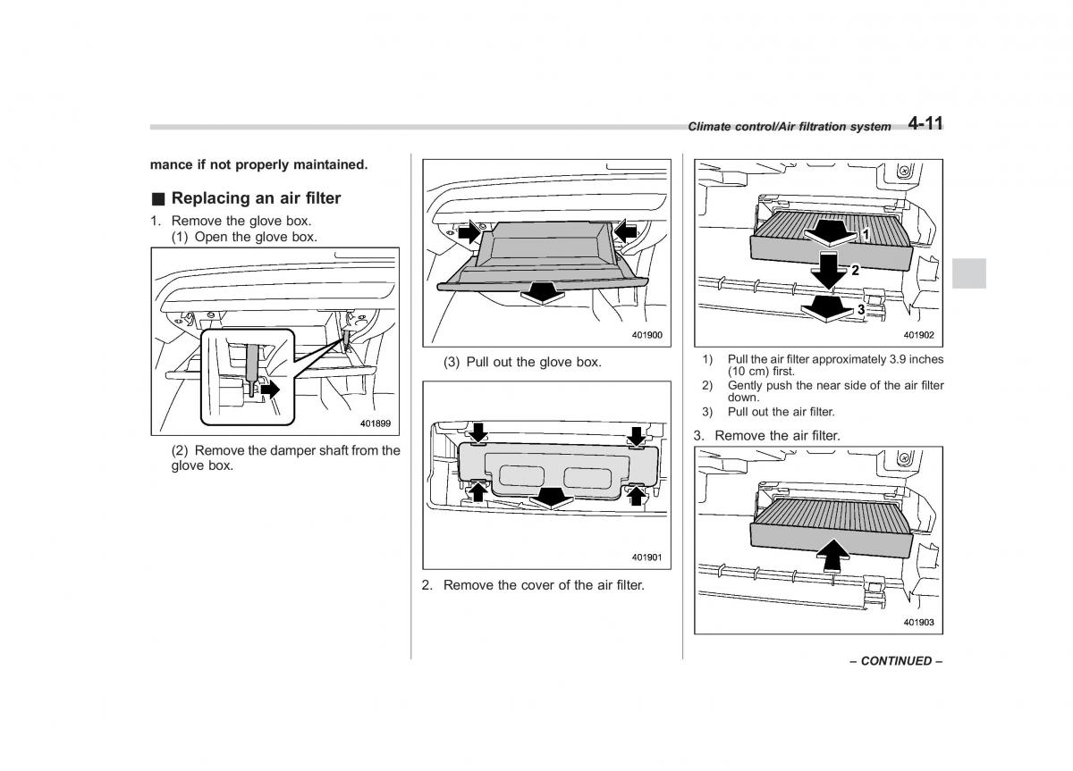 Subaru Outback Legacy V 5 owners manual / page 226