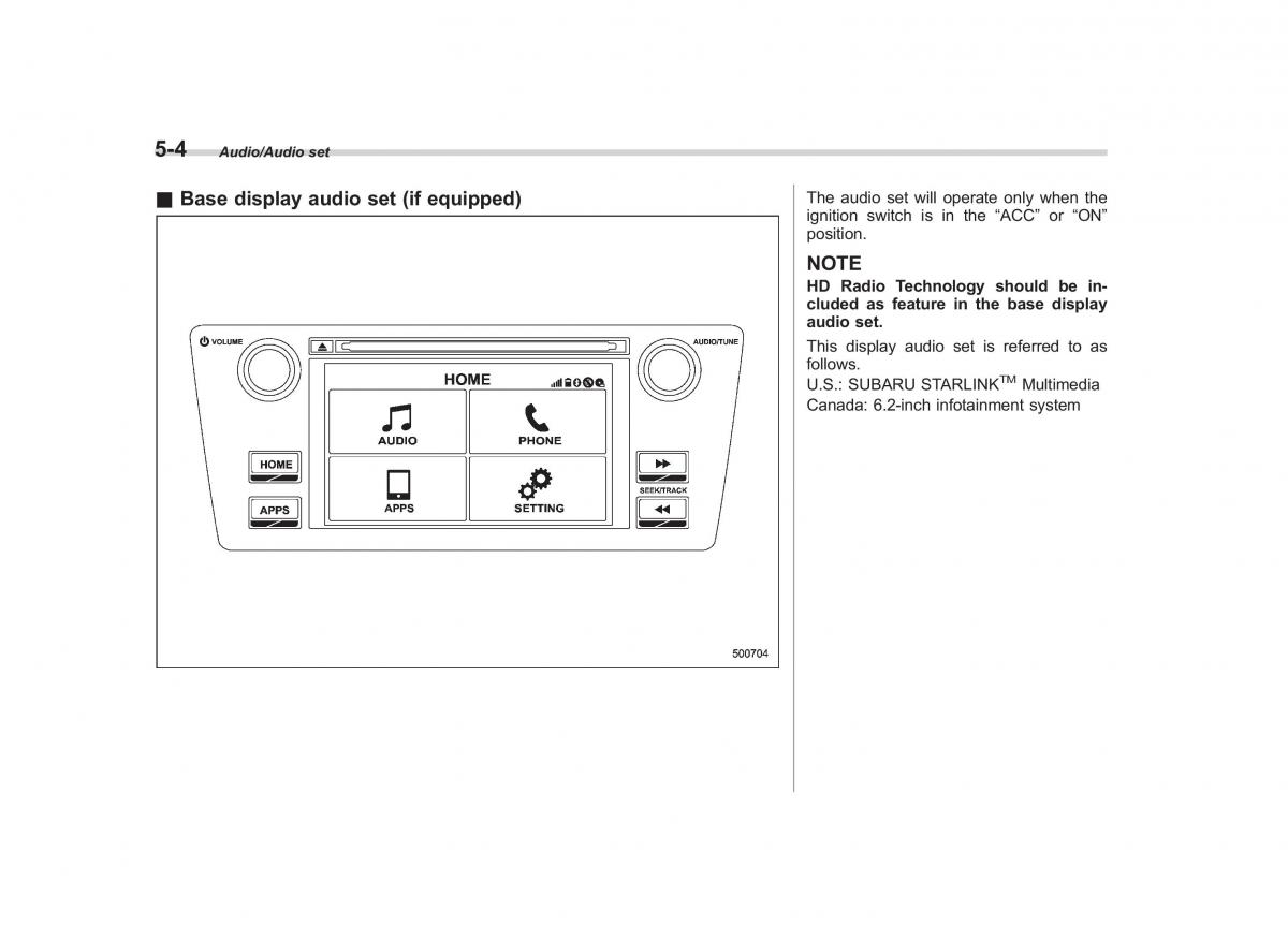 Subaru Outback Legacy V 5 owners manual / page 231