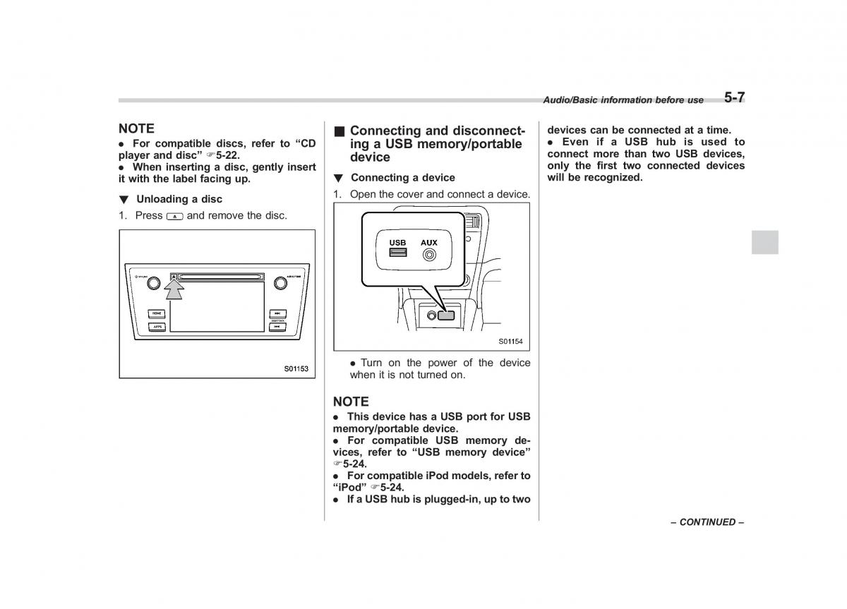 Subaru Outback Legacy V 5 owners manual / page 234