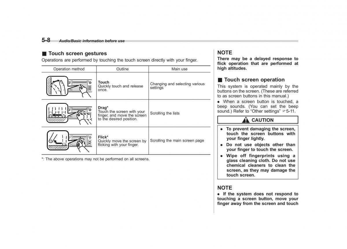 Subaru Outback Legacy V 5 owners manual / page 235