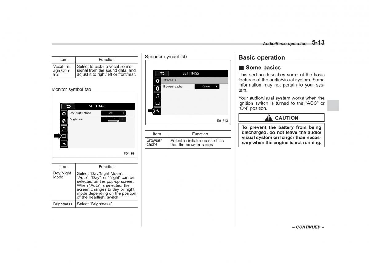 Subaru Outback Legacy V 5 owners manual / page 240