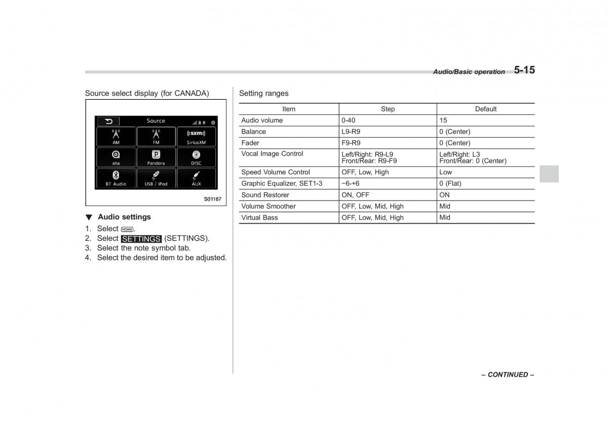 Subaru Outback Legacy V 5 owners manual / page 242