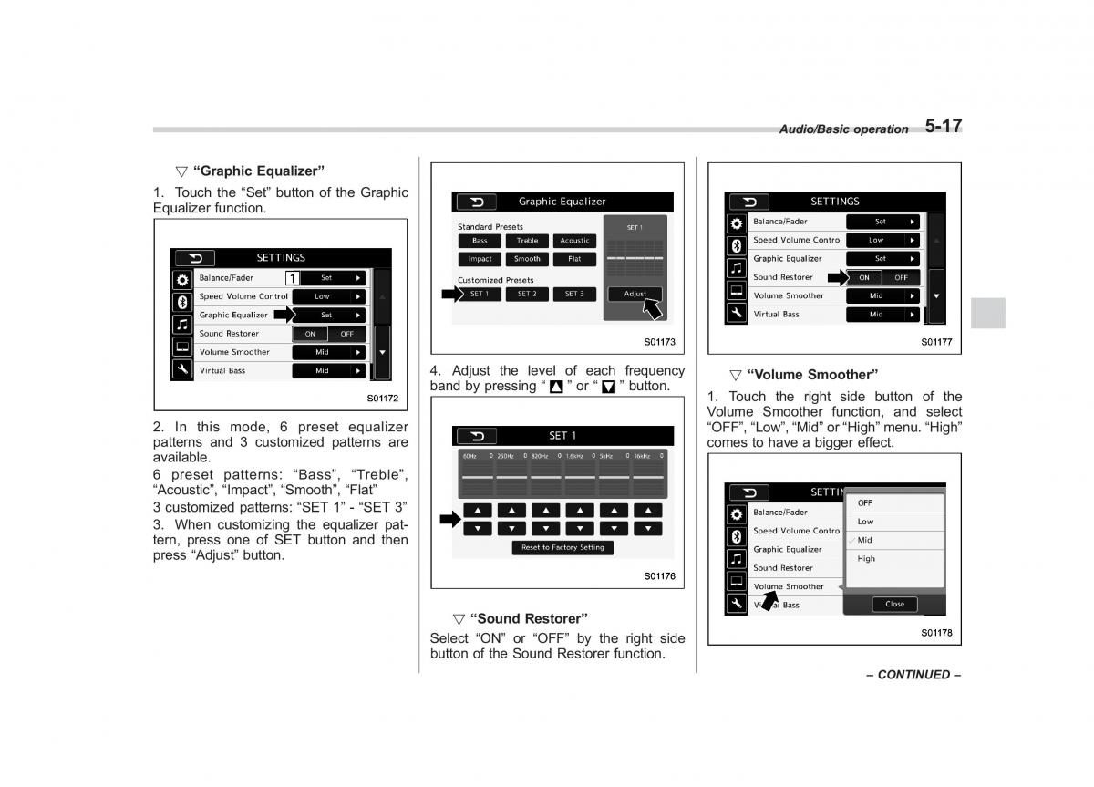 Subaru Outback Legacy V 5 owners manual / page 244