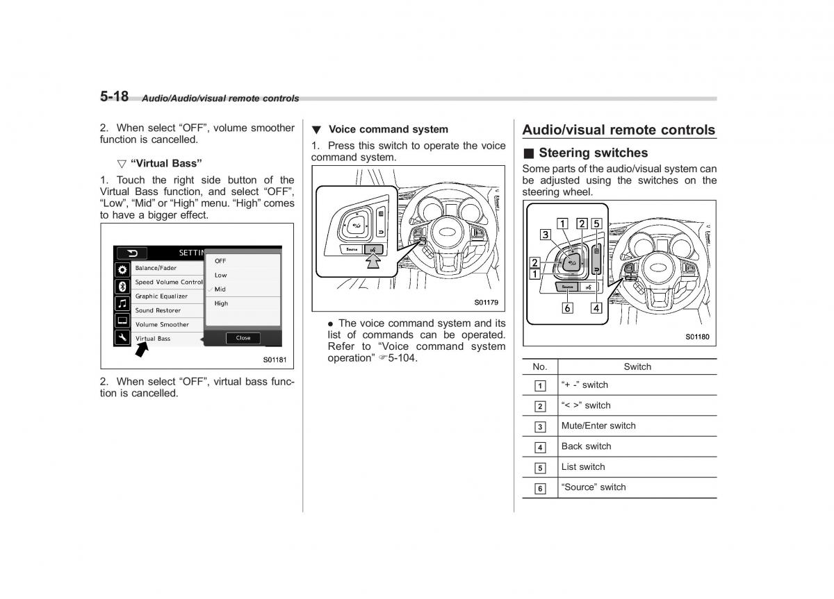 Subaru Outback Legacy V 5 owners manual / page 245