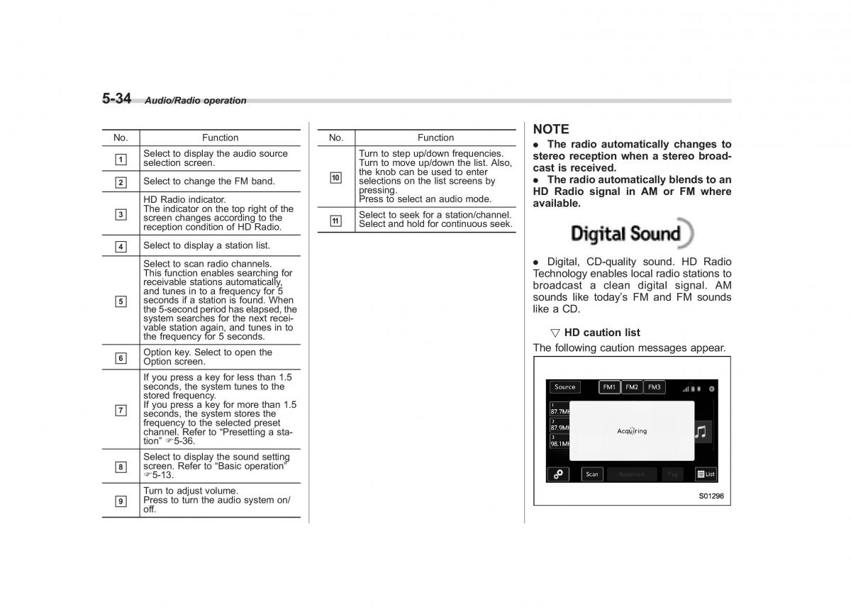 Subaru Outback Legacy V 5 owners manual / page 261