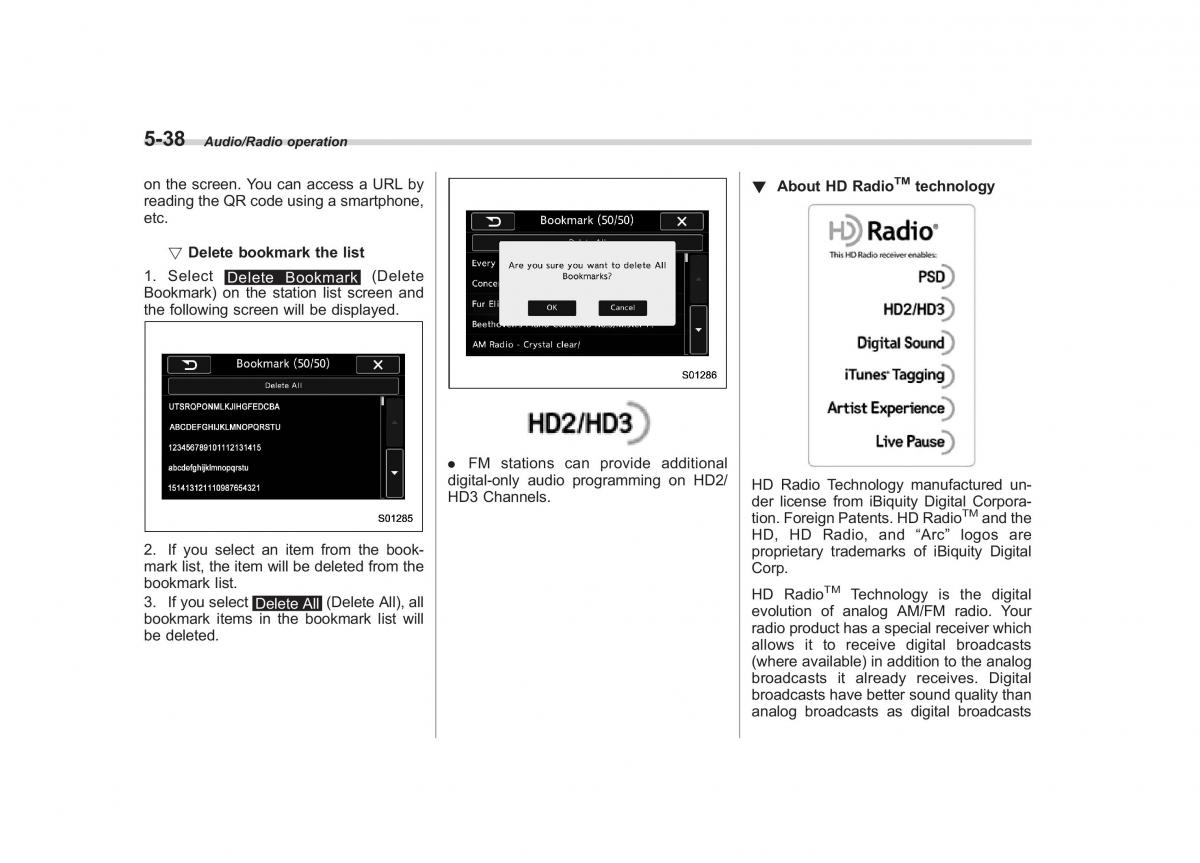 Subaru Outback Legacy V 5 owners manual / page 265