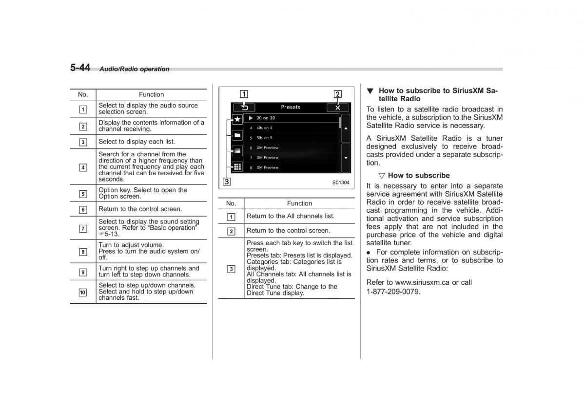 Subaru Outback Legacy V 5 owners manual / page 271