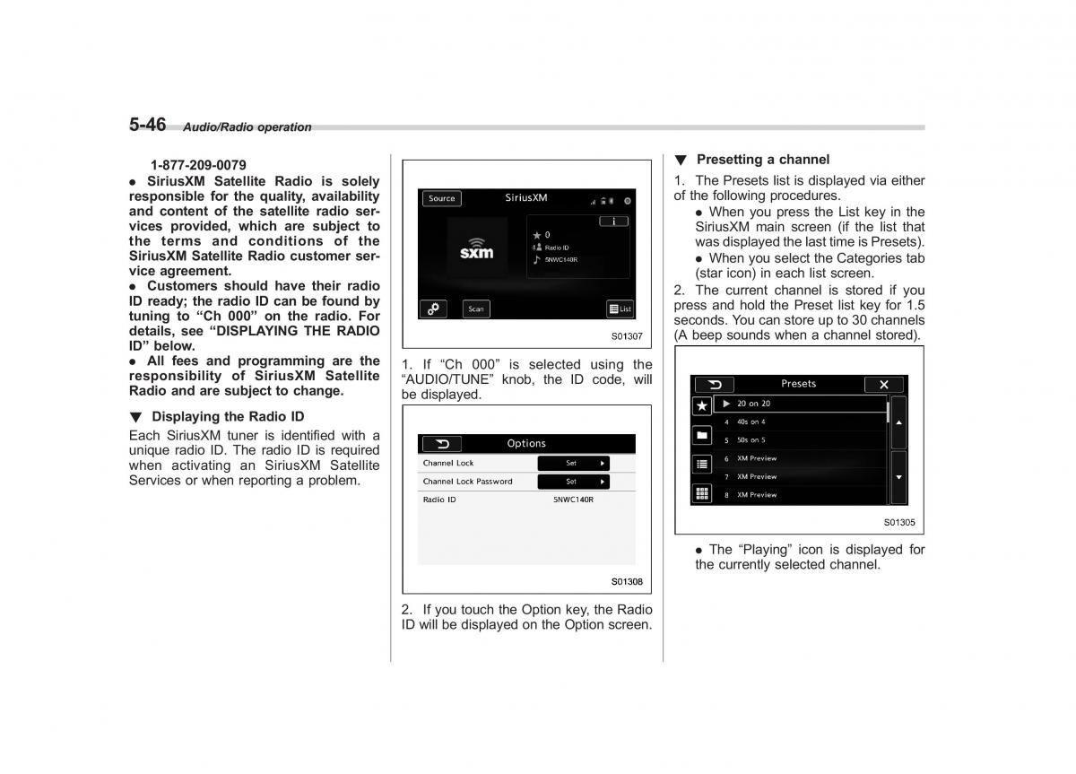 Subaru Outback Legacy V 5 owners manual / page 273