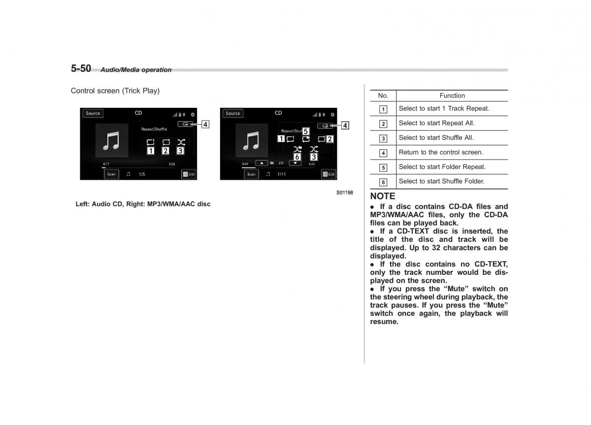 Subaru Outback Legacy V 5 owners manual / page 277