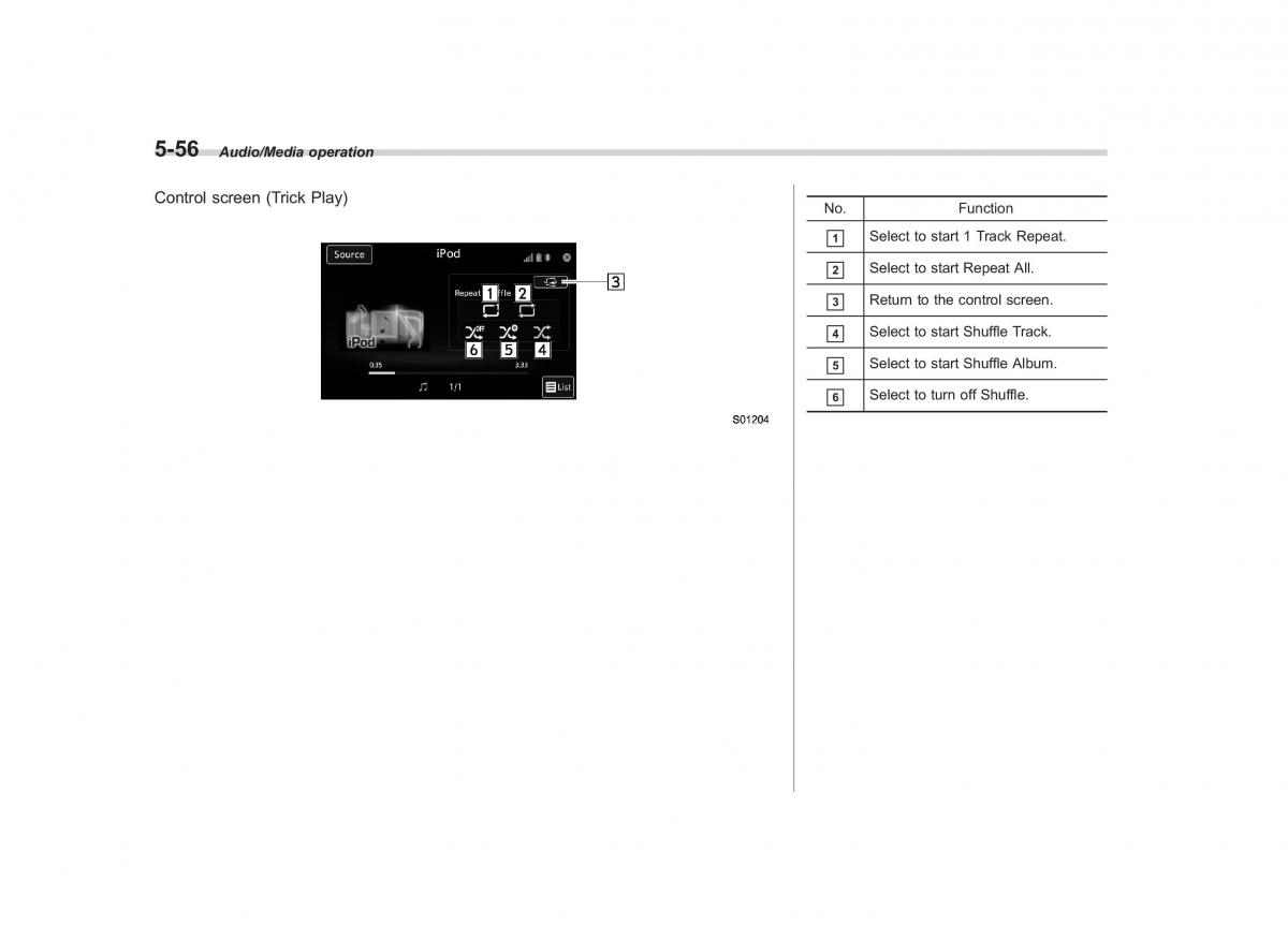 Subaru Outback Legacy V 5 owners manual / page 283