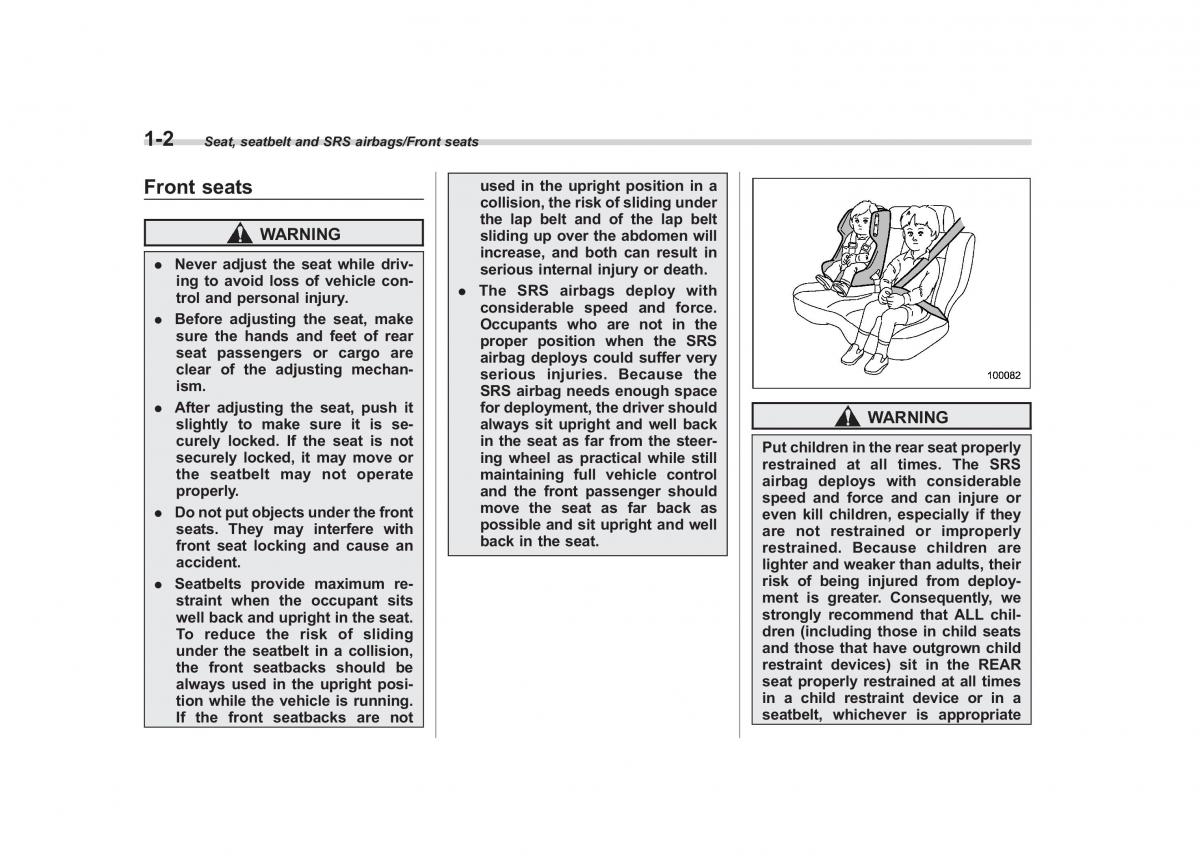 Subaru Outback Legacy V 5 owners manual / page 29