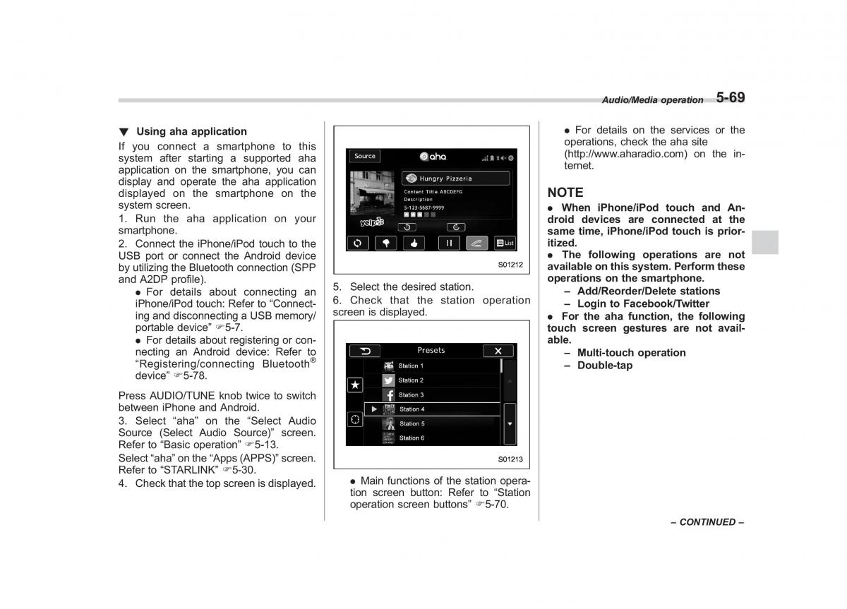 Subaru Outback Legacy V 5 owners manual / page 296