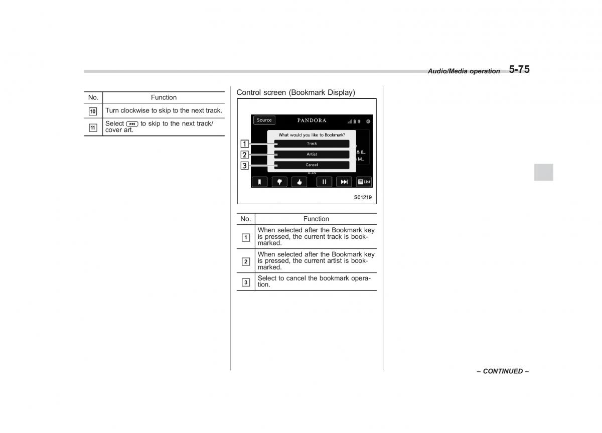 Subaru Outback Legacy V 5 owners manual / page 302