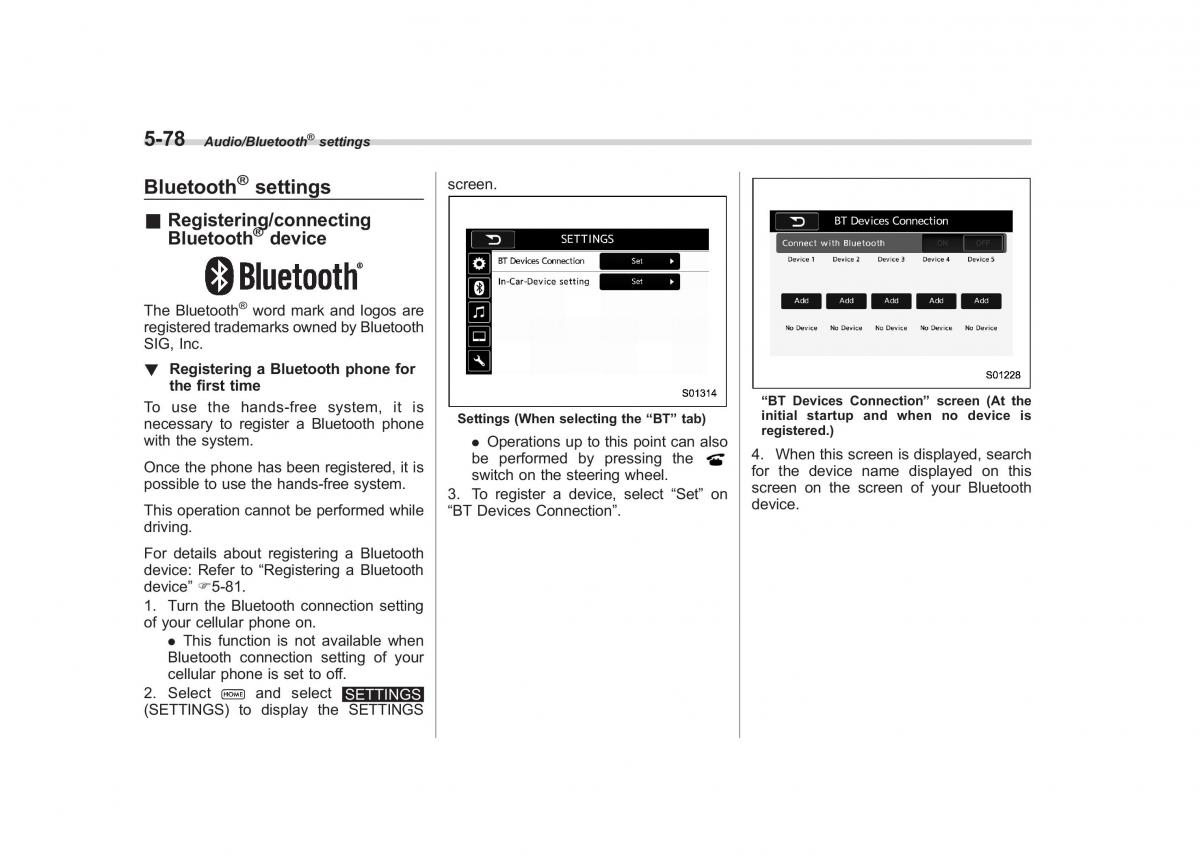 Subaru Outback Legacy V 5 owners manual / page 305