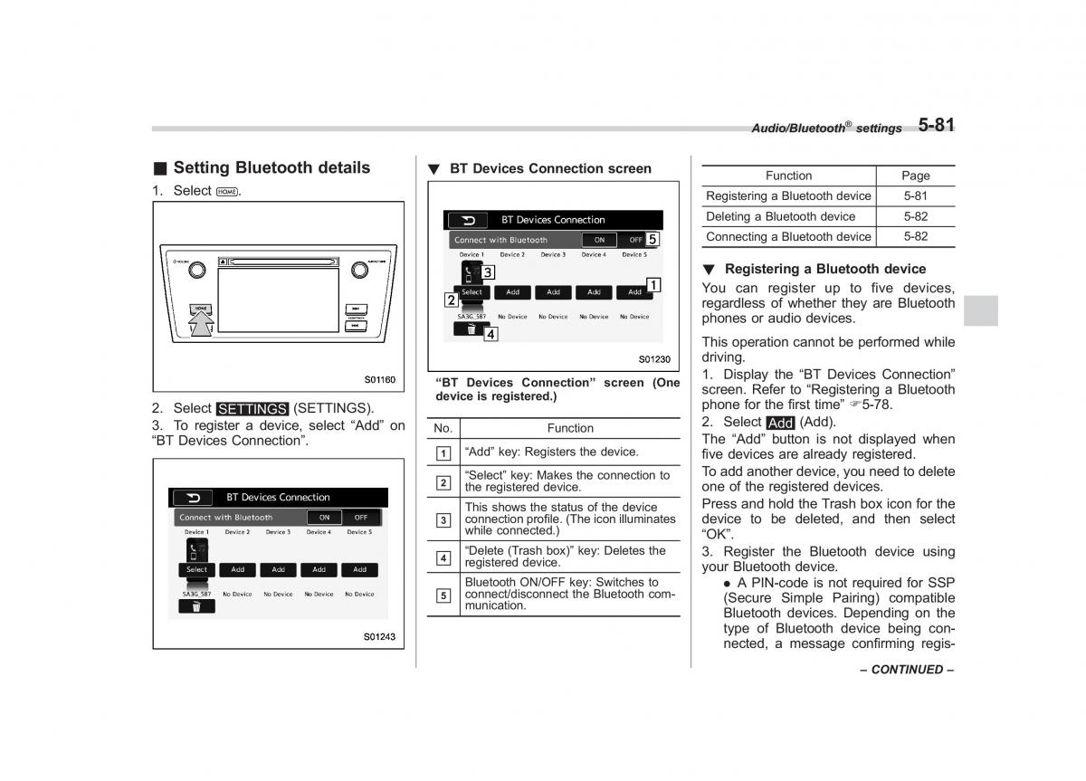 Subaru Outback Legacy V 5 owners manual / page 308