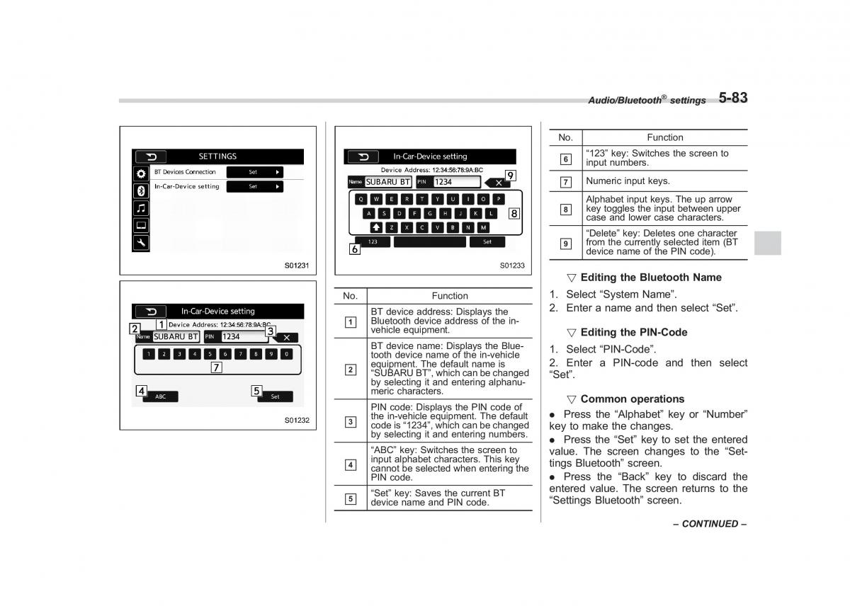 Subaru Outback Legacy V 5 owners manual / page 310