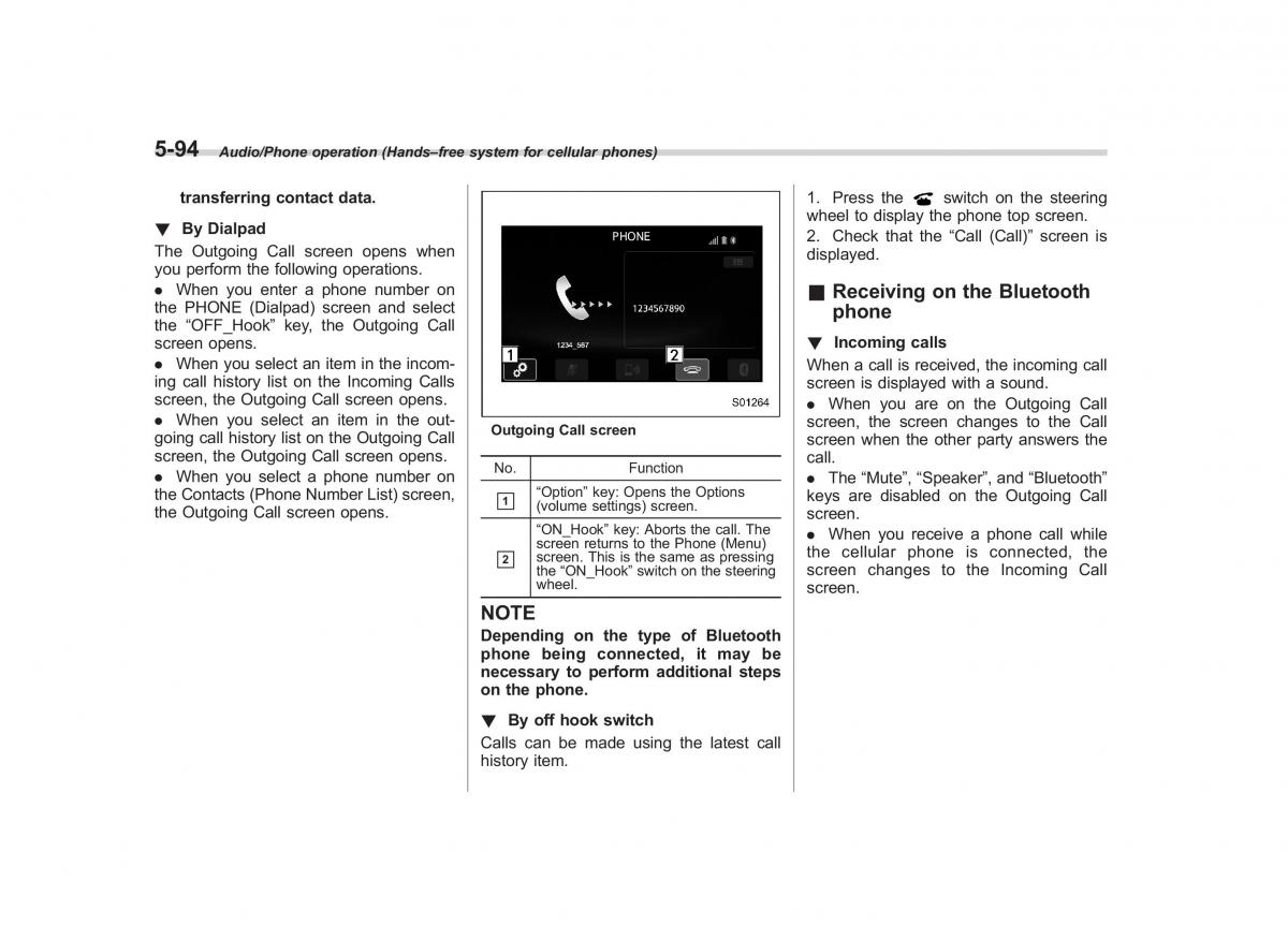 Subaru Outback Legacy V 5 owners manual / page 321