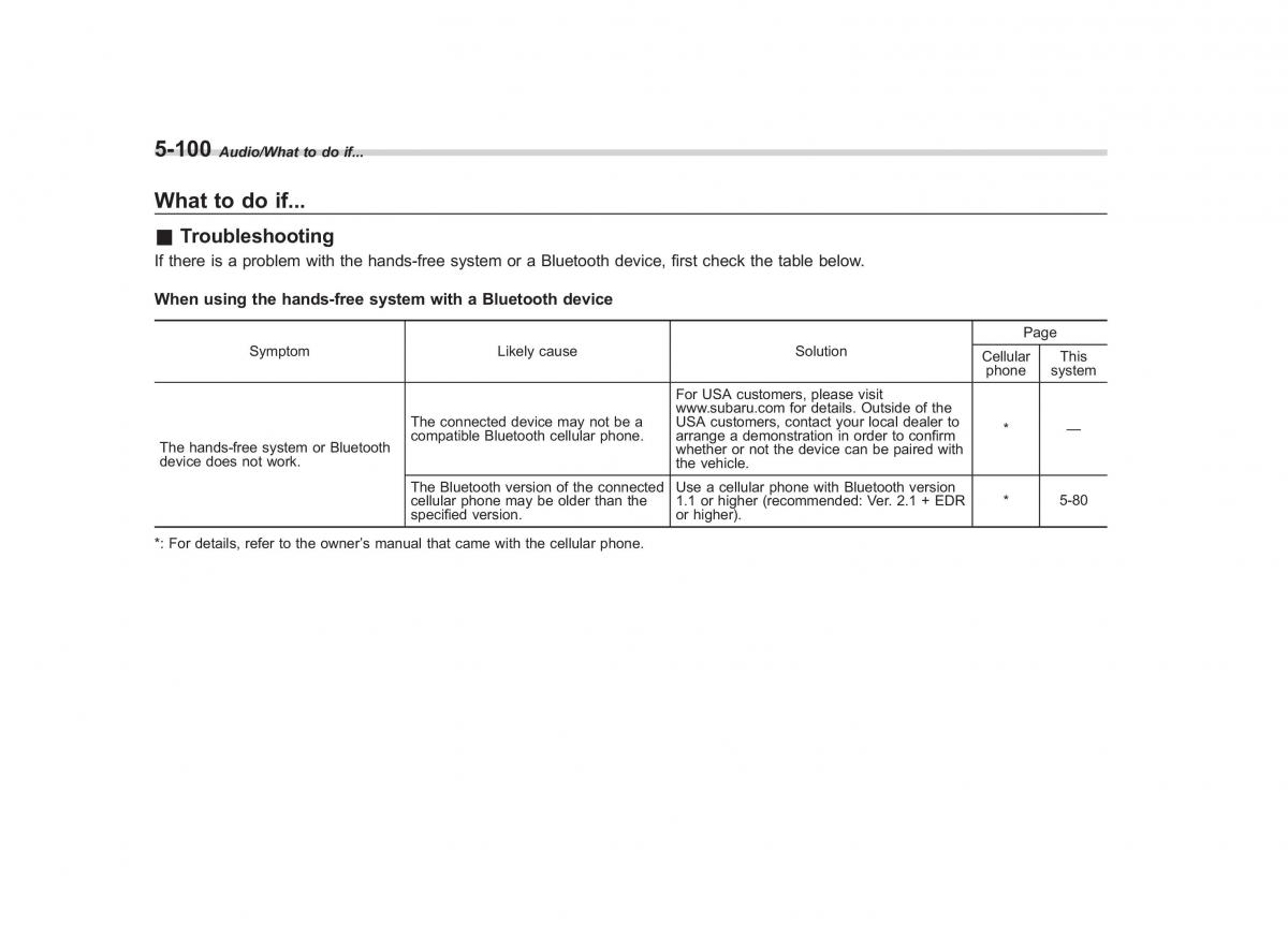 Subaru Outback Legacy V 5 owners manual / page 327