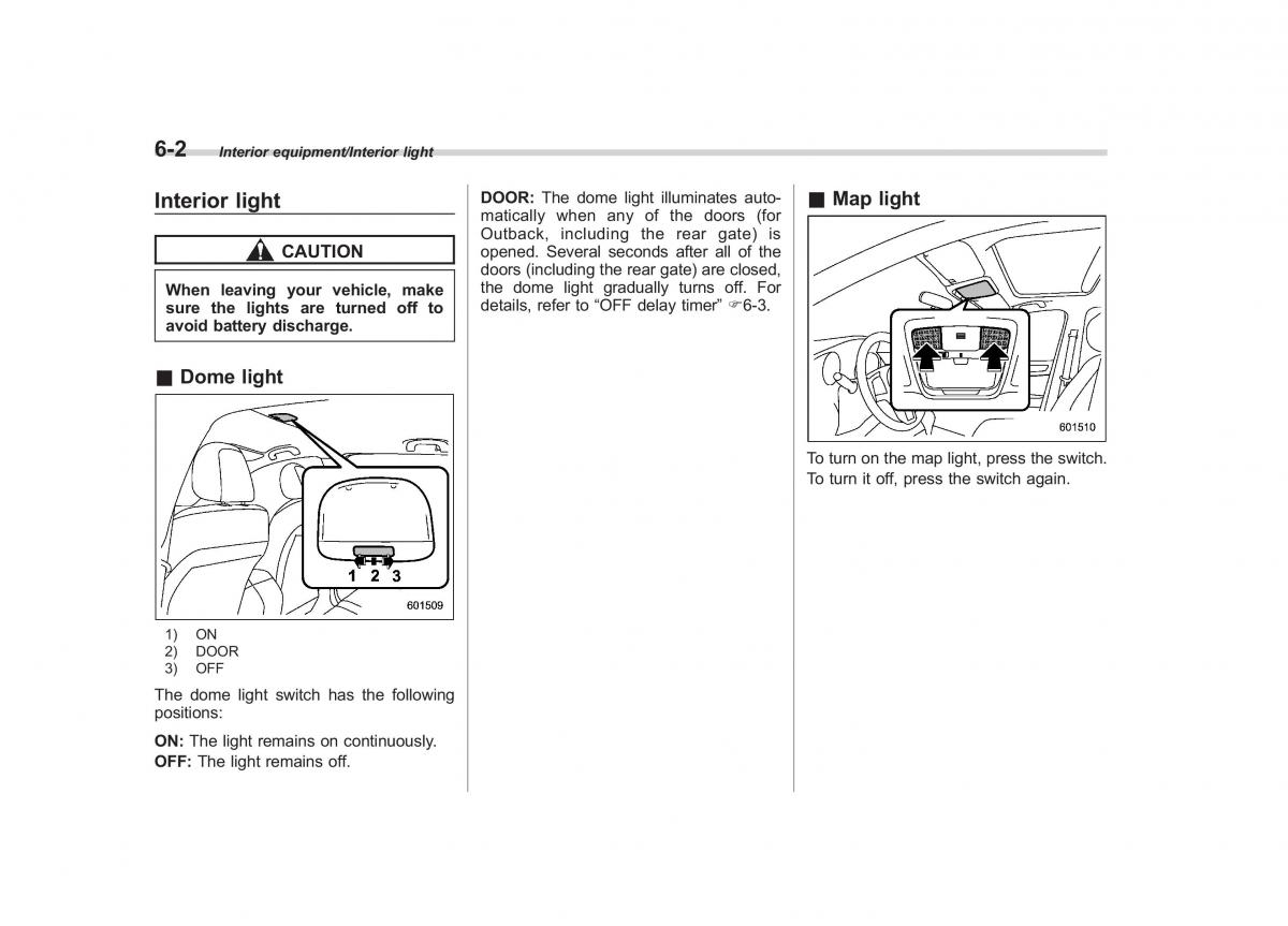 Subaru Outback Legacy V 5 owners manual / page 341