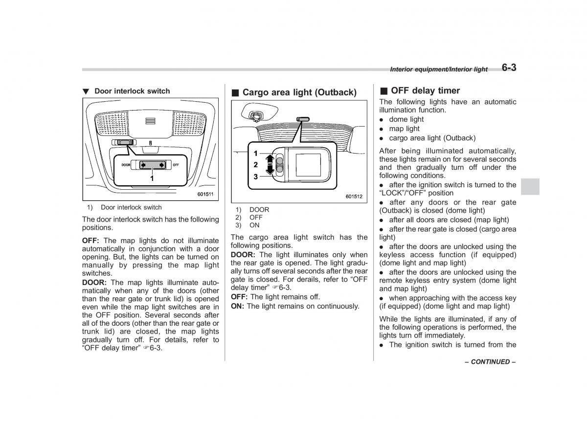 Subaru Outback Legacy V 5 owners manual / page 342