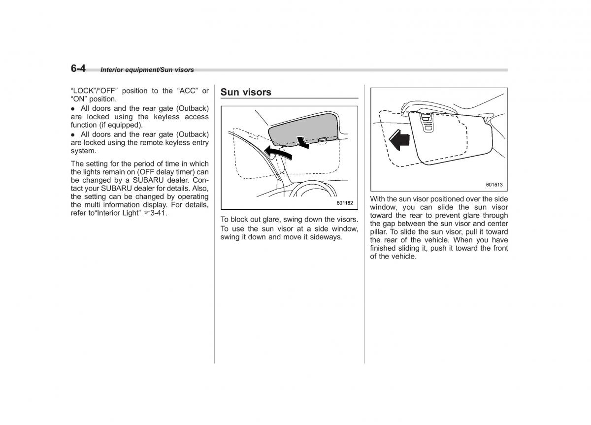 Subaru Outback Legacy V 5 owners manual / page 343