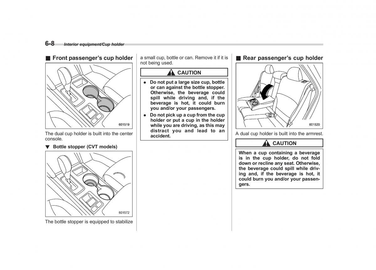 Subaru Outback Legacy V 5 owners manual / page 347