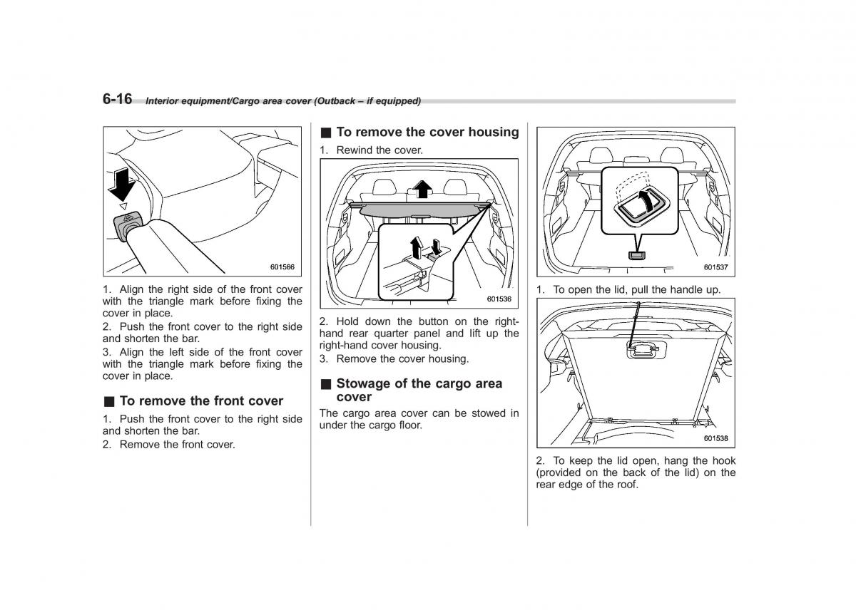 Subaru Outback Legacy V 5 owners manual / page 355