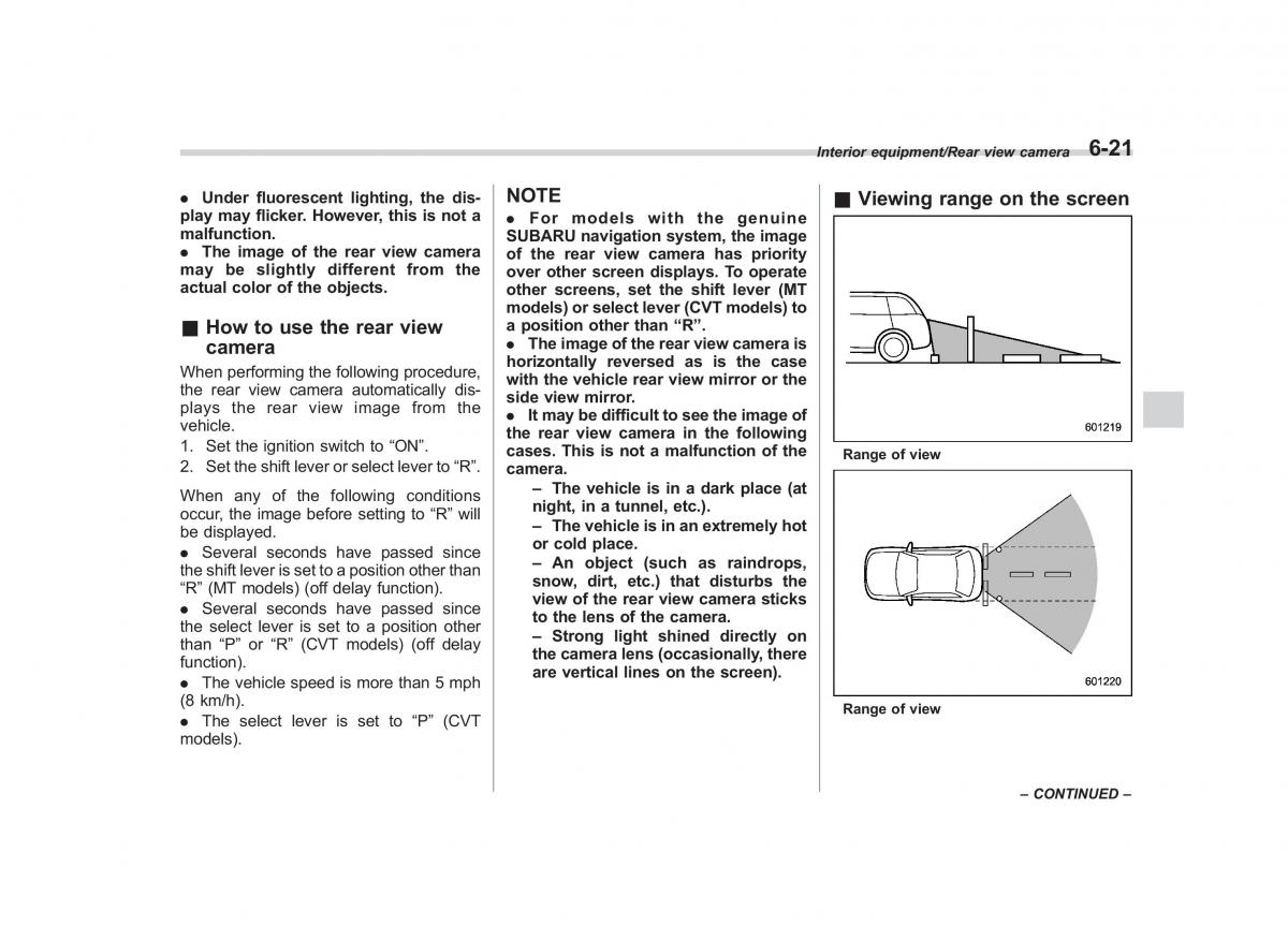 Subaru Outback Legacy V 5 owners manual / page 360