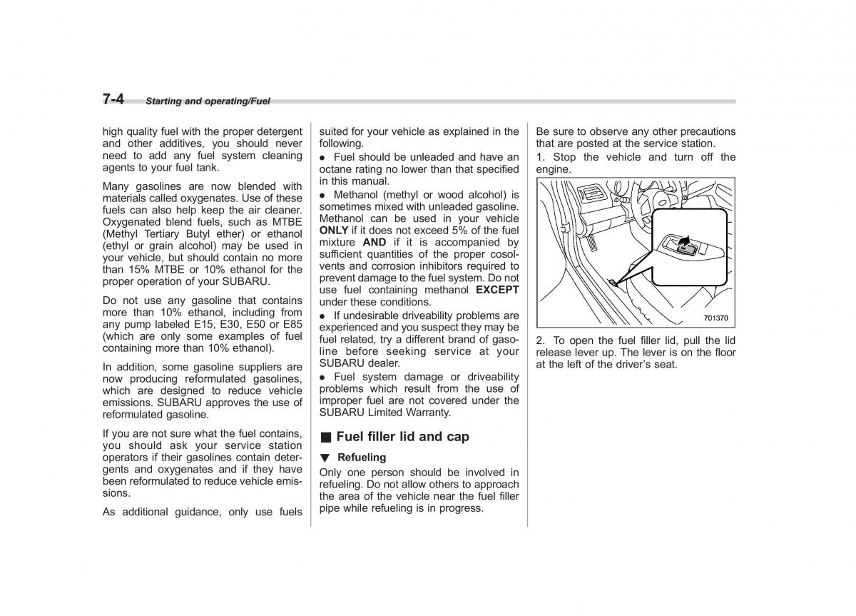 Subaru Outback Legacy V 5 owners manual / page 367