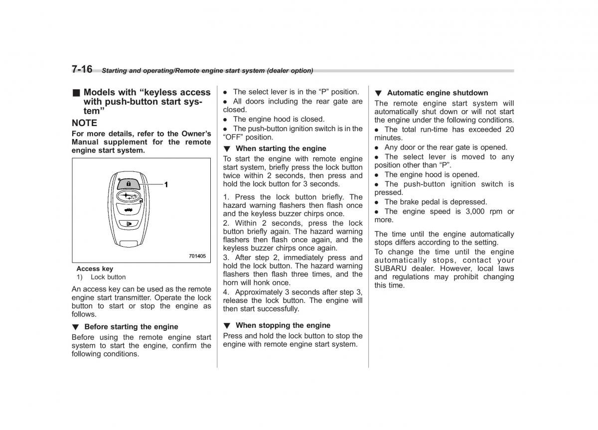 Subaru Outback Legacy V 5 owners manual / page 379