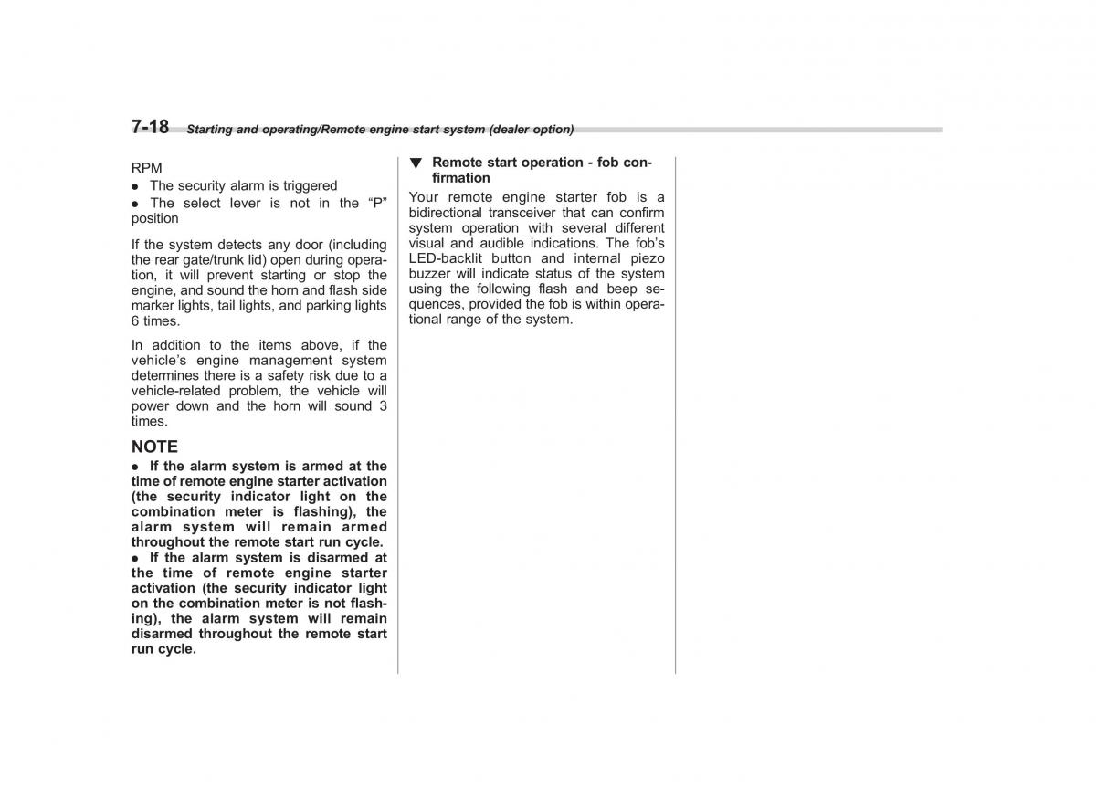 Subaru Outback Legacy V 5 owners manual / page 381