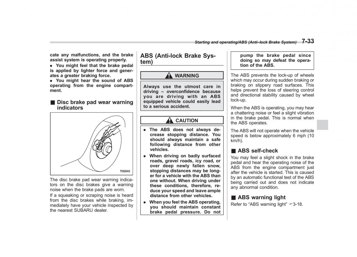 Subaru Outback Legacy V 5 owners manual / page 396