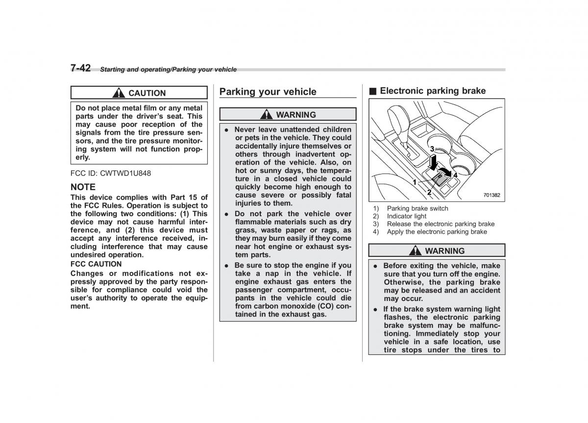 Subaru Outback Legacy V 5 owners manual / page 405