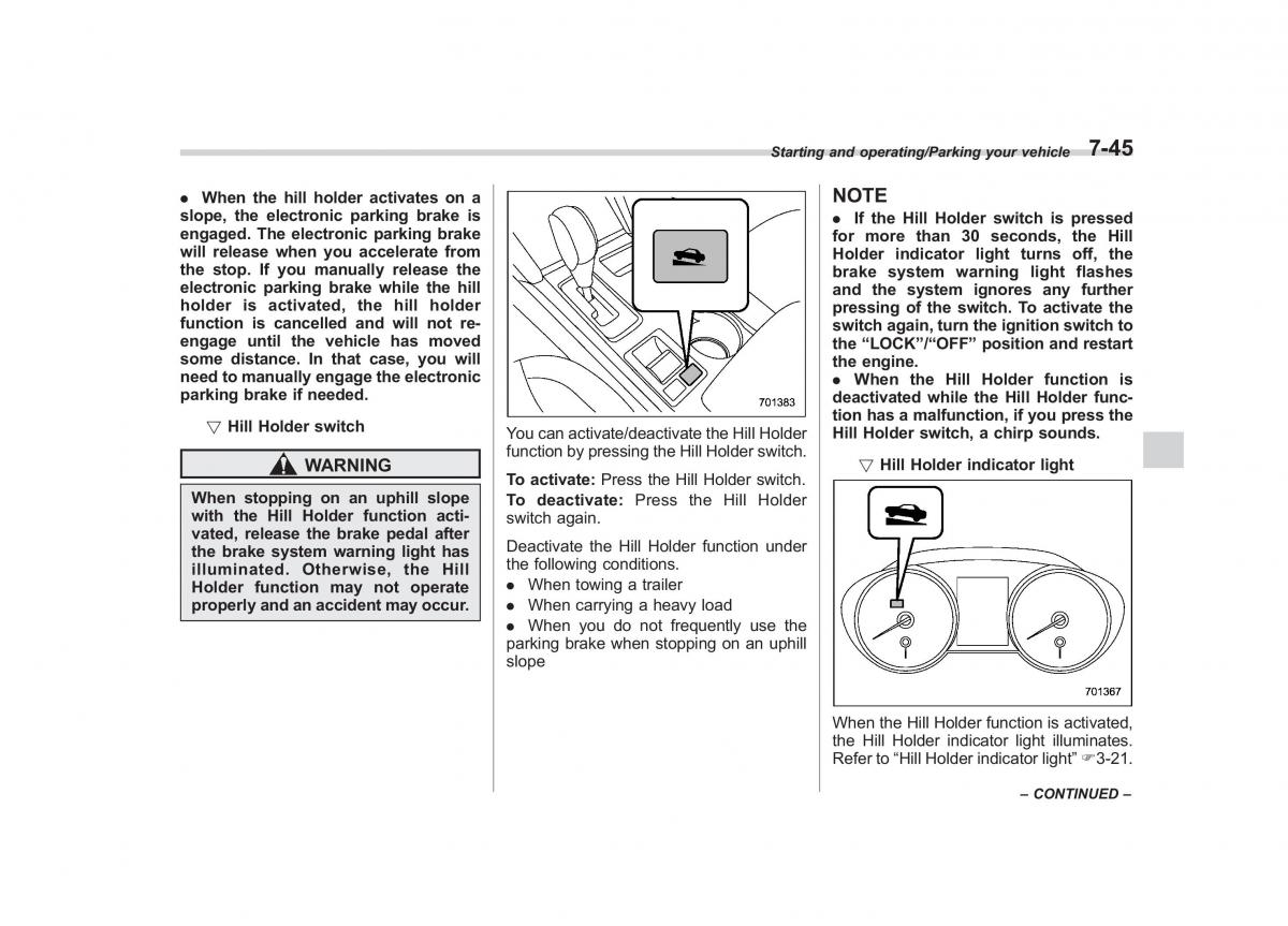 Subaru Outback Legacy V 5 owners manual / page 408