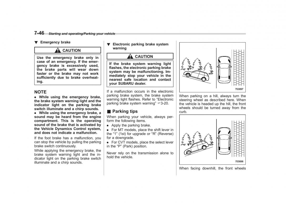 Subaru Outback Legacy V 5 owners manual / page 409