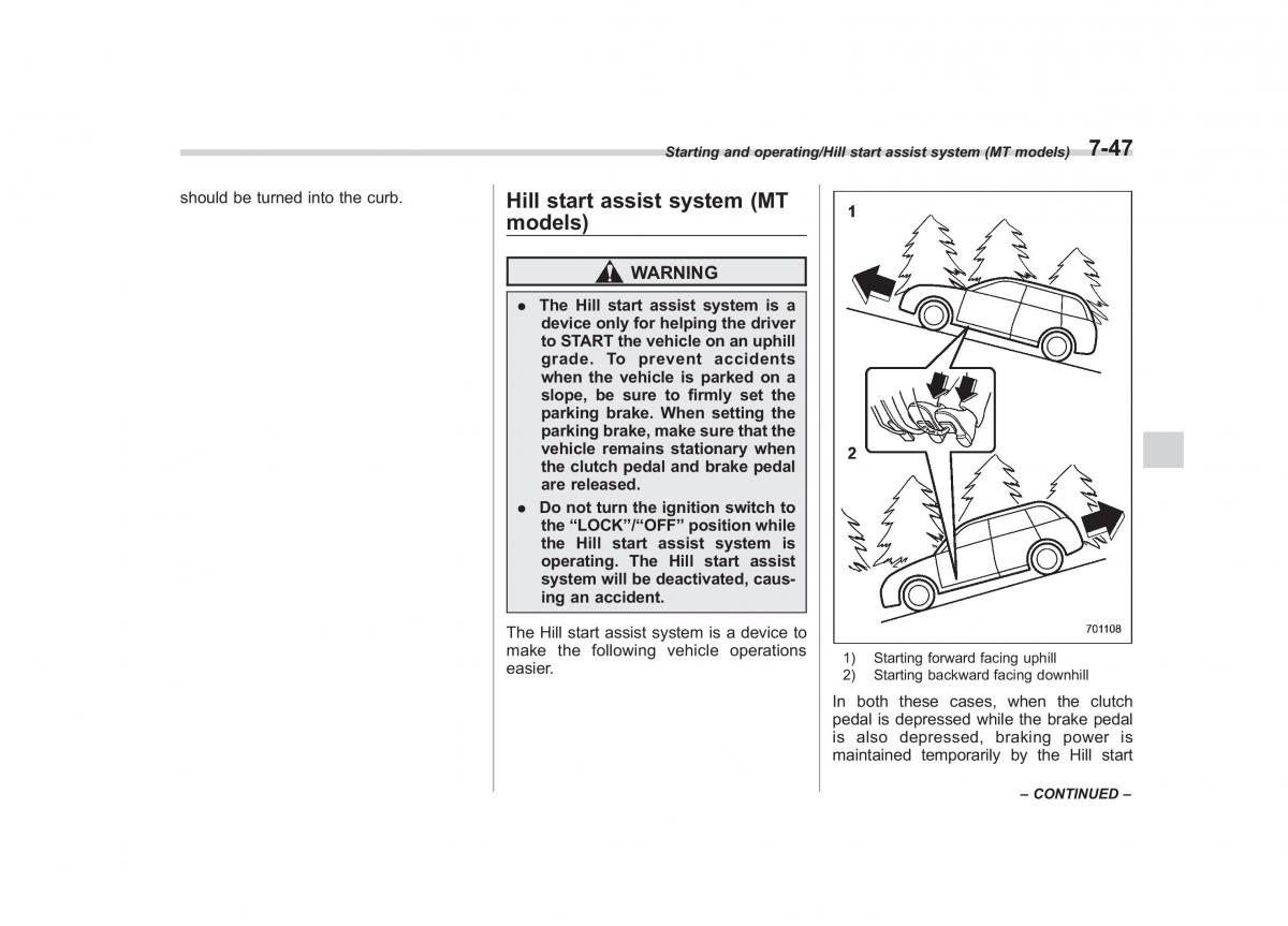 Subaru Outback Legacy V 5 owners manual / page 410