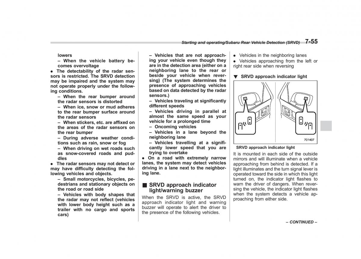 Subaru Outback Legacy V 5 owners manual / page 418