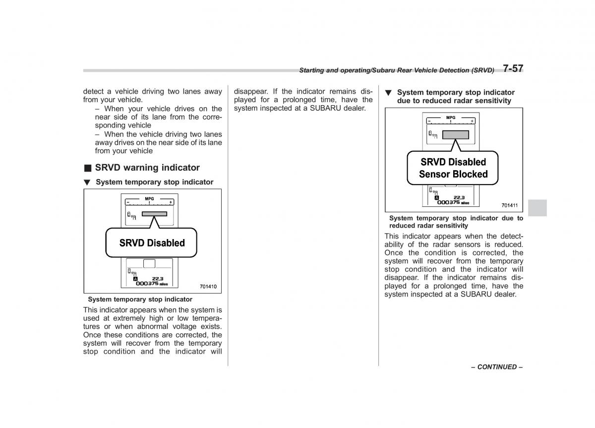 Subaru Outback Legacy V 5 owners manual / page 420