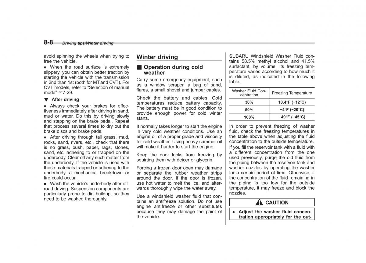 Subaru Outback Legacy V 5 owners manual / page 431