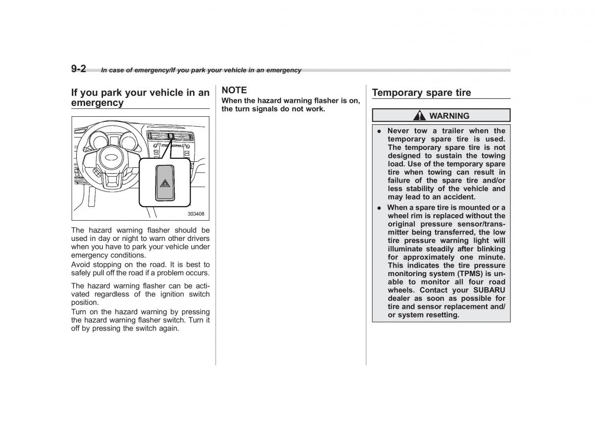 Subaru Outback Legacy V 5 owners manual / page 453