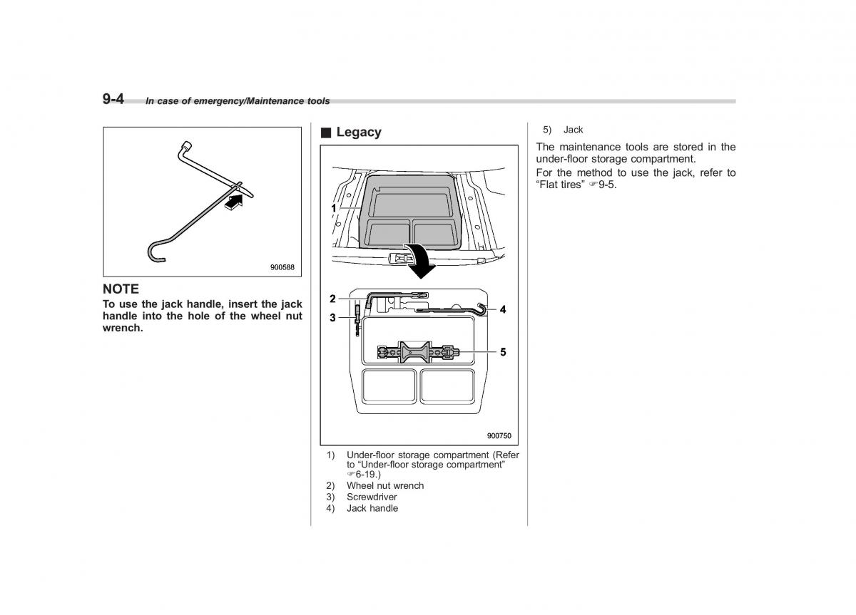 Subaru Outback Legacy V 5 owners manual / page 455