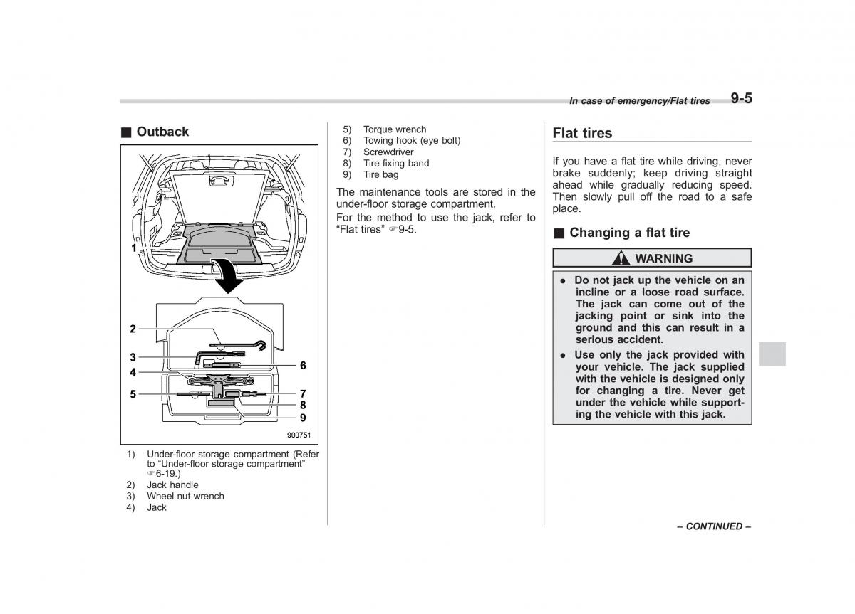 Subaru Outback Legacy V 5 owners manual / page 456