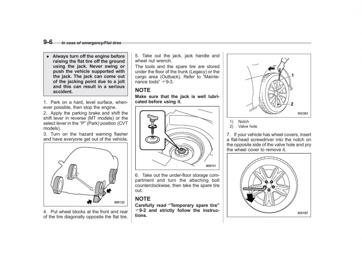 Subaru Outback Legacy V 5 owners manual / page 457