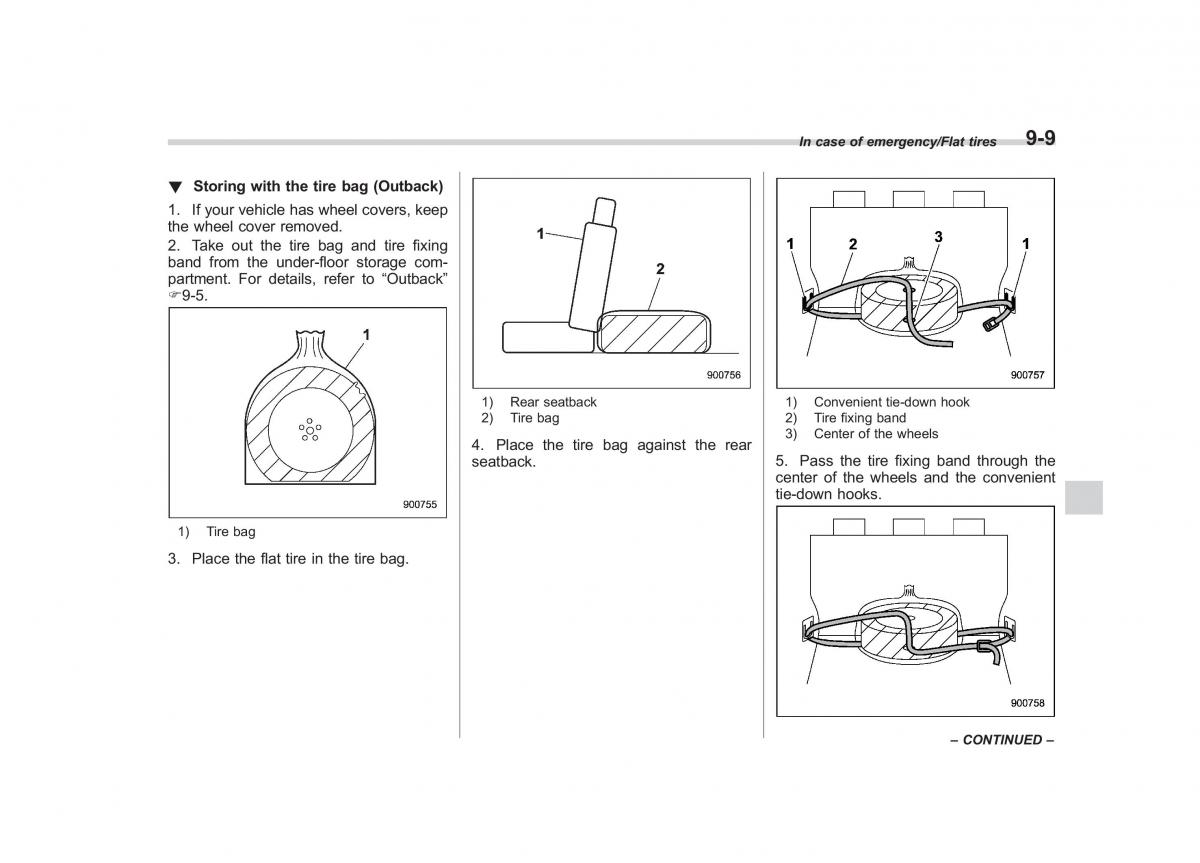 Subaru Outback Legacy V 5 owners manual / page 460