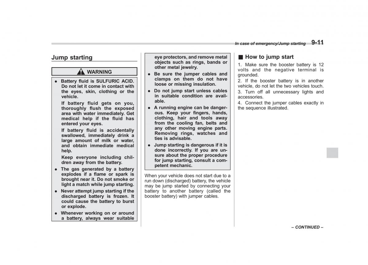 Subaru Outback Legacy V 5 owners manual / page 462