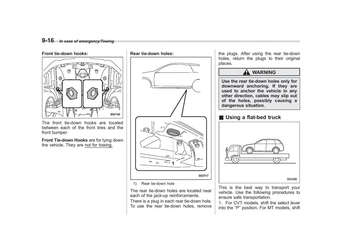 Subaru Outback Legacy V 5 owners manual / page 467